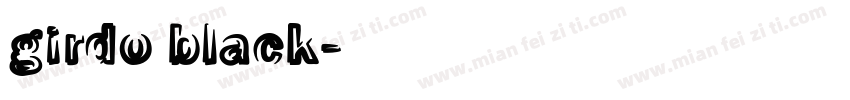 girdo black字体转换